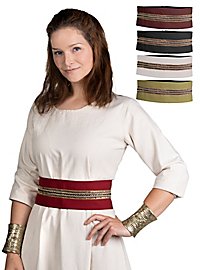 Decorated fabric belt - Jeanne